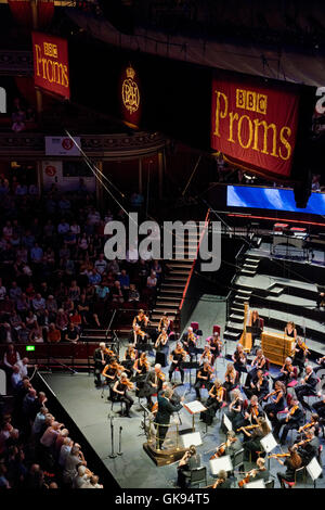 Royal Philharmonic Orchestra playing at the BBC Proms at the Royal Albert Hall in London.UK Stock Photo