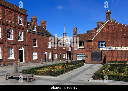 Summer, High Street, Baldock town, Hertfordshire, England Stock Photo