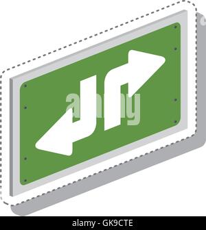 traffic signal with arrow isometric icon Stock Vector Image & Art - Alamy