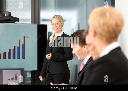 business - presentation within a team Stock Photo