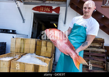 Florida Gulf of Mexico,Cortez,historic fishing village,Star Fish Company,restaurant restaurants food dining cafe cafes,waterfront,seafood,retail marke Stock Photo