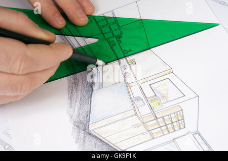 house building tools Stock Photo
