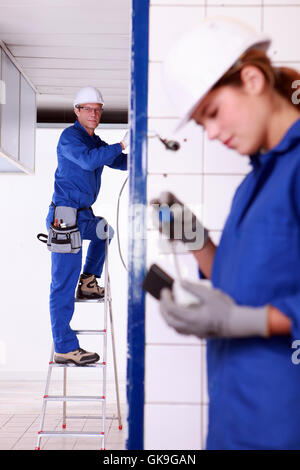 adjustment cable test Stock Photo