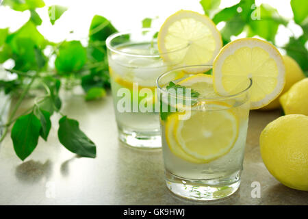 glass chalice tumbler Stock Photo