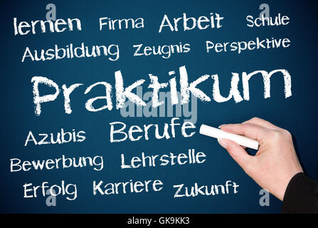 internship - work and occupation Stock Photo