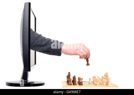 computer chess Stock Photo