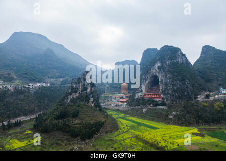 Asia, China, Guizhou Province, Xingyi. Limestone karst mountains Stock ...