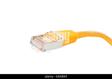 network cable with plug Stock Photo