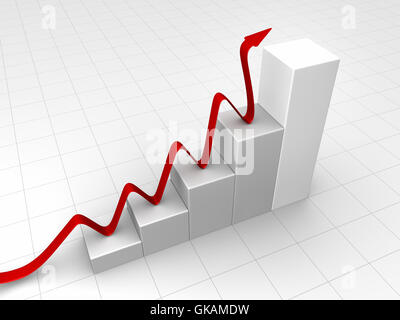 chart business dealings deal Stock Photo