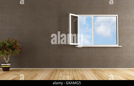 window porthole dormer window Stock Photo