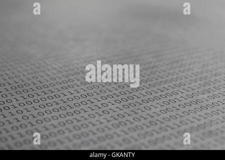 binary / binary number code Stock Photo