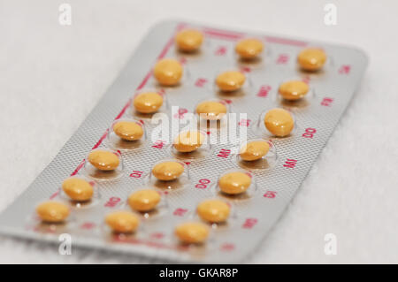 birth control pills Stock Photo