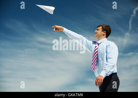 blue humans human beings Stock Photo