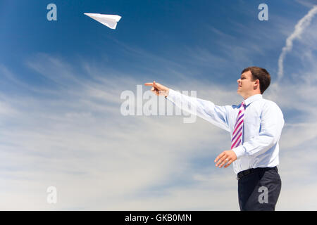 blue humans human beings Stock Photo