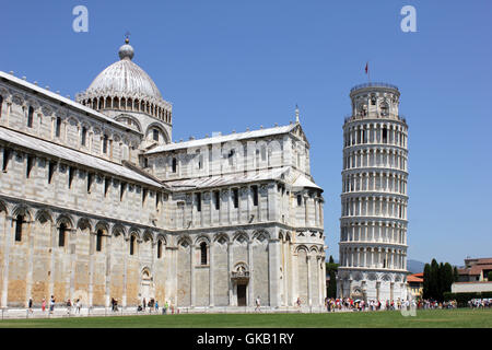 square of miracles / piazza del duomo / piazza dei miracoli / square of miracles Stock Photo