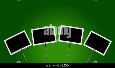 photo clip 4x against green background 1 Stock Photo