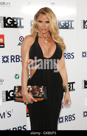 British LGBT Awards 2016 - Arrivals  Featuring: Katie Price Where: London, United Kingdom When: 13 May 2016 Stock Photo