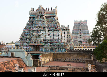 Sri Ranganathaswamy Hindu Temple in Tiruchirappalli,Tamil Nadu ,India Stock Photo