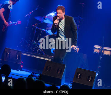 David Duchovny performing his new album 'Hell or Highwater' at Sala Barts, Barcelona  Featuring: David Duchovny Where: Barcelona, Spain When: 14 May 2016 Stock Photo