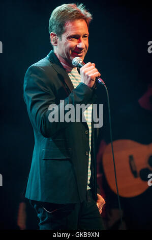 David Duchovny performing his new album 'Hell or Highwater' at Sala Barts, Barcelona  Featuring: David Duchovny Where: Barcelona, Spain When: 14 May 2016 Stock Photo