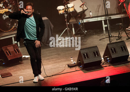 David Duchovny performing his new album 'Hell or Highwater' at Sala Barts, Barcelona  Featuring: David Duchovny Where: Barcelona, Spain When: 14 May 2016 Stock Photo