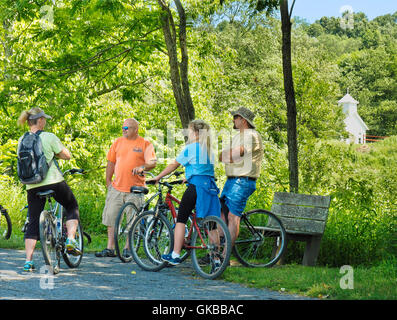 Whitetop Station, Virginia Creeper Trail, Damascus, Virginia, USA Stock Photo