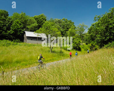 Whitetop Station, Virginia Creeper Trail, Damascus, Virginia, USA Stock Photo