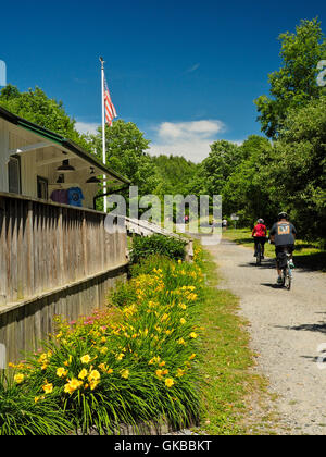 Whitetop Station, Virginia Creeper Trail, Damascus, Virginia, USA Stock Photo