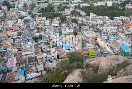 Aerial view of Tiruchirappalli,Tamil Nadu, India. Stock Photo