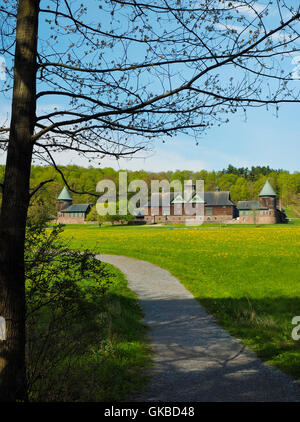 The Farm Barn, Shelburne Farms, Shelburne, Vermont, USA Stock Photo