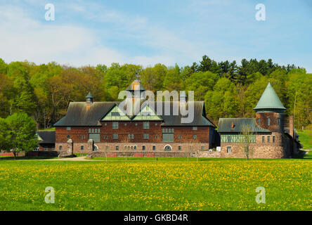 The Farm Barn, Shelburne Farms, Shelburne, Vermont, USA Stock Photo