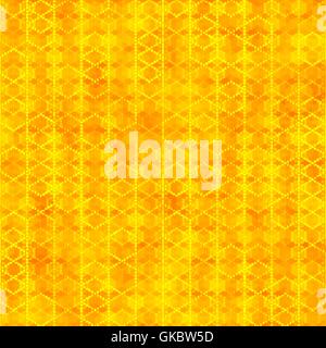 Orange seamless pattern with hexagon shapes abstract color background. Blank template swatches vector illustration save 10 eps Stock Vector
