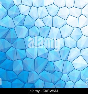 Blue abstract geometrical background with sexangle, triangle shapes with copy space for your text, sign. Color template swatches Stock Vector