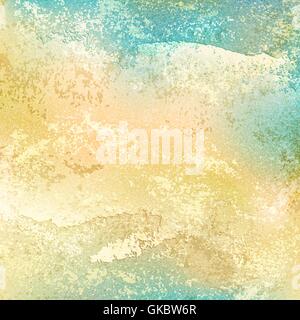 Old vintage background with grunge texture cracks, remnants of the paint layer and noise effect. Blank abstract backdrop Stock Vector