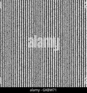 Seamless texture with noise grainy effect and vertical lines for background. Black and white colors template square format size. Stock Vector