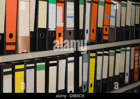 different file folders Stock Photo