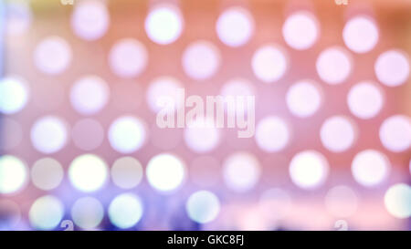 Round shapes lights, abstract blurred background. Stock Photo