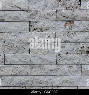 Wall of bricks in Vulcanic Stone, useful for background. Stock Photo