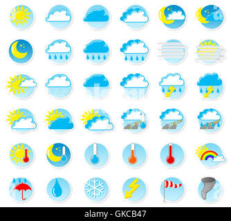 weather symbols Stock Photo