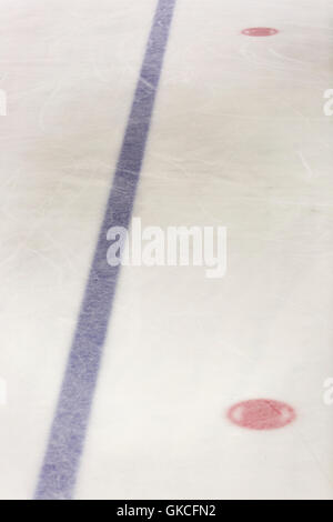 Ice Rink Blue Line Hockey blue line on ice skating rink. winter sport background Stock ...