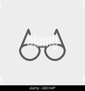 Sunglasses thin line icon Stock Vector