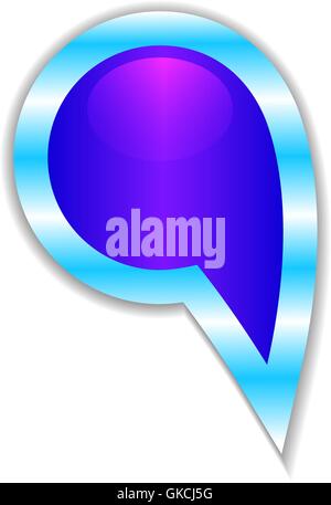 Vector set of speech and think bubbles Stock Vector