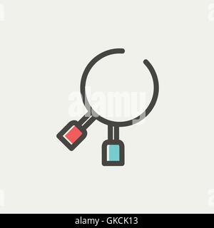 Dental tool thin line icon Stock Vector