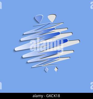 modern color whirligig, on an abstract background. Fast whirlabo Stock Vector