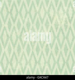 Seamless Vintage Rhombus Pattern. With Grunge Textured Backgroun Stock Vector