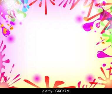 Abstract hand made watercolor splashes Stock Vector
