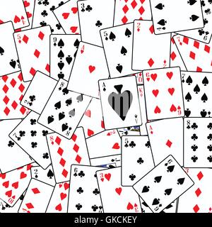 Random Playing Card Background Stock Vector