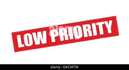 Low priority Stock Vector