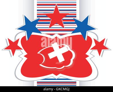 Icon on the clouds with plus sign vector Stock Vector