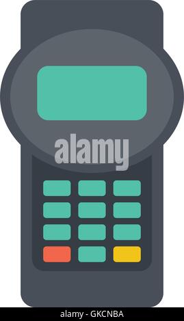 Credit card reader. Stock Vector